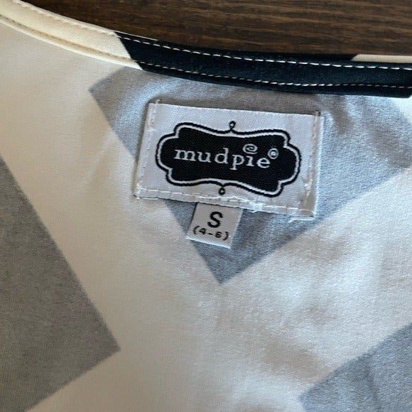 Mud Pie Womens Drew Tunic Shirt Dress Long Sleeves Pearl / Black Size Small. - Picture 8 of 11